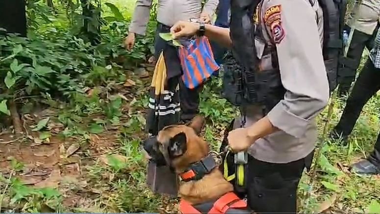 Anjing Pelacak Temukan Baju dan Sandal Milik Terduga Pelaku Pembunuhan Gadis Penjual Gorengan