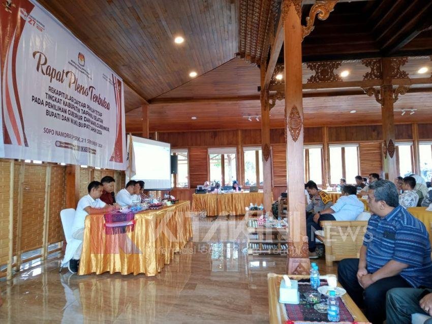 Bawaslu Tapsel Sampaikan Saran Perbaikan Dalam Rapat Pleno Penetapan DPT Tapsel