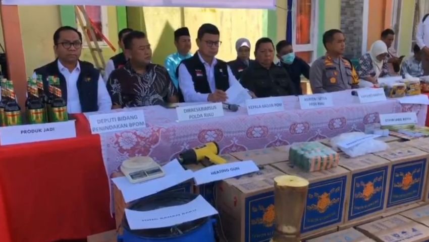 BPOM Sita Obat Bahan Alam Ilegal di Kabupaten Kampar