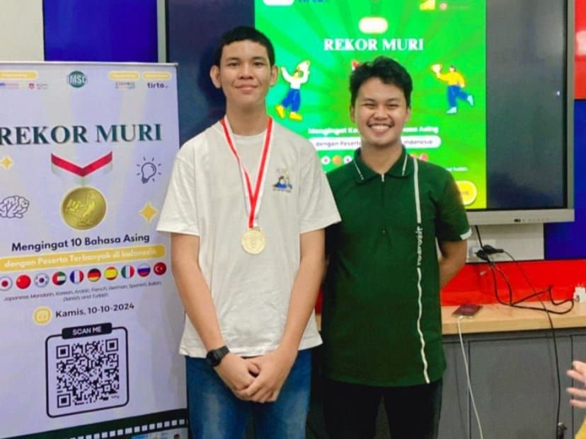 Siswa Edu Global School Medan Ukir Prestasi Gemilang di Ajang Rekor MURI Mengingat 10 Bahasa Asing