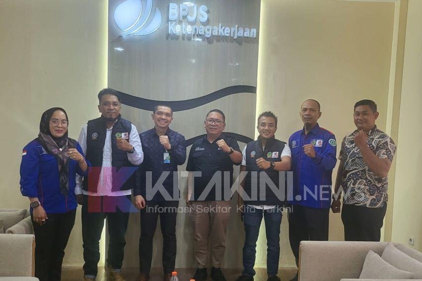 Pengurus FSP KEP SPSI Sumut Audiensi ke BPJS Ketenagakerjaan Wilayah Sumbagut