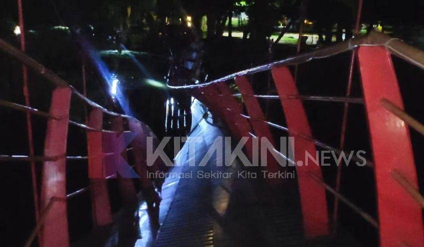 Jembatan Cadika Ambruk, Beruntung Tak Ada Korban Jiwa