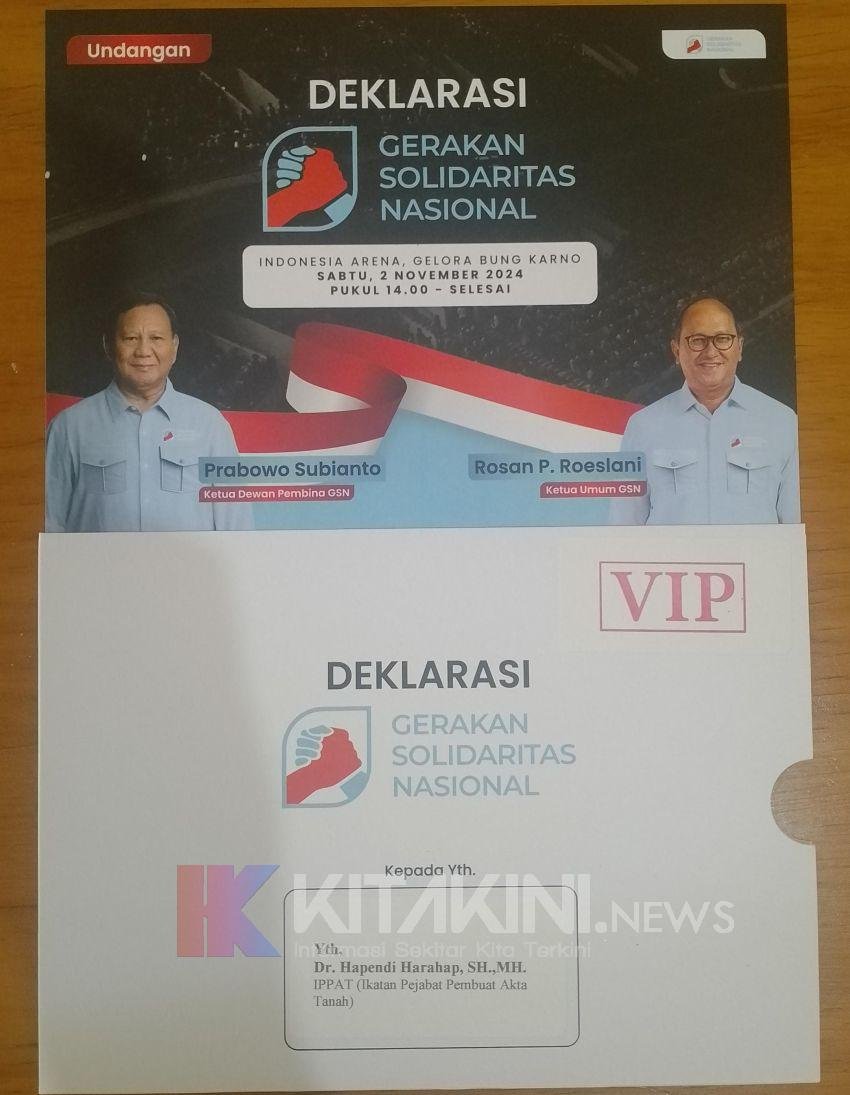 Deklarasi GSN di GBK Jakarta, Hapendi Harahap Jadi Tamu VIP