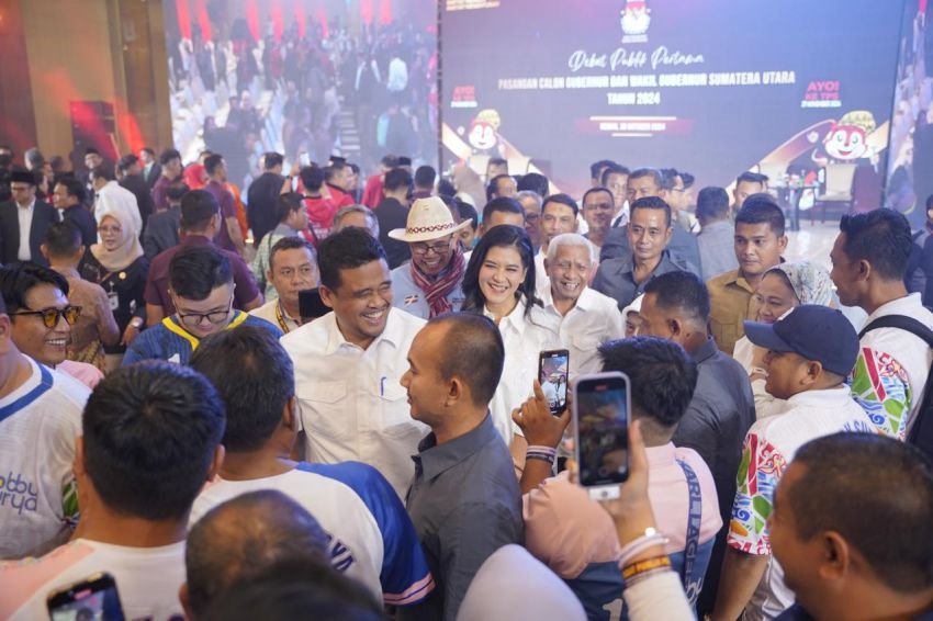 Bobby-Surya Tunjukkan Dominasi Atas Edy-Hasan di Debat Perdana
