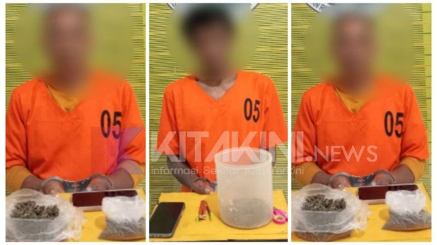 Polres Padangsidimpuan Tangkap Tiga Pria Pengedar Ganja