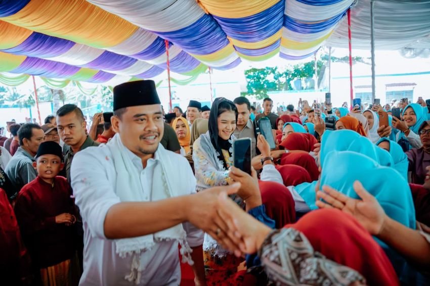 Bobby Nasution Rayakan Hari Santri Nasional Bersama Santri di Labusel