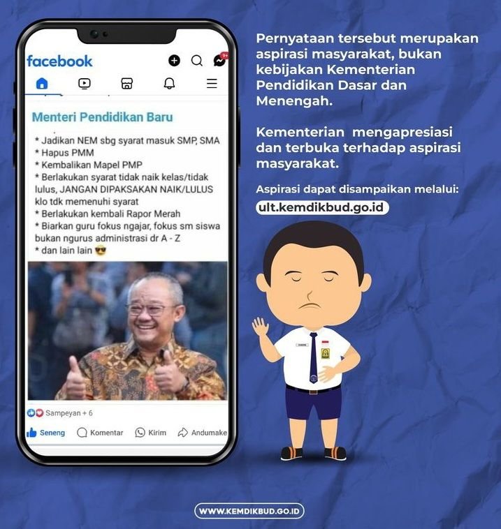 Kemendikdasmen Luruskan Isu NEM dan Rapor Merah di Media Sosial