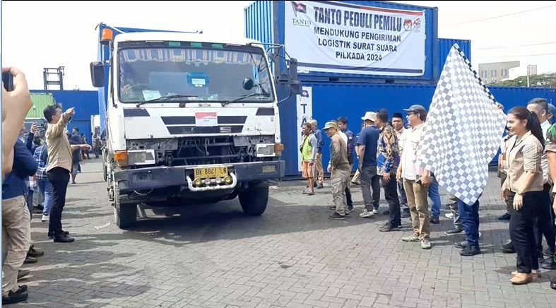KPU Sumut Distribusikan 33 Kontainer Logistik Pilkada ke Kabupaten/Kota