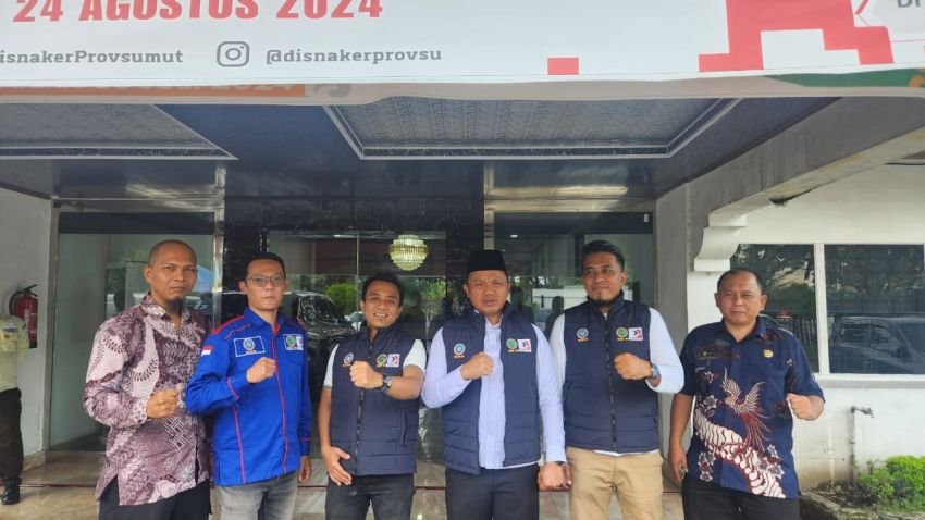 Audiensi PD FSP KEP SPSI Sumut ke Disnaker Provinsi