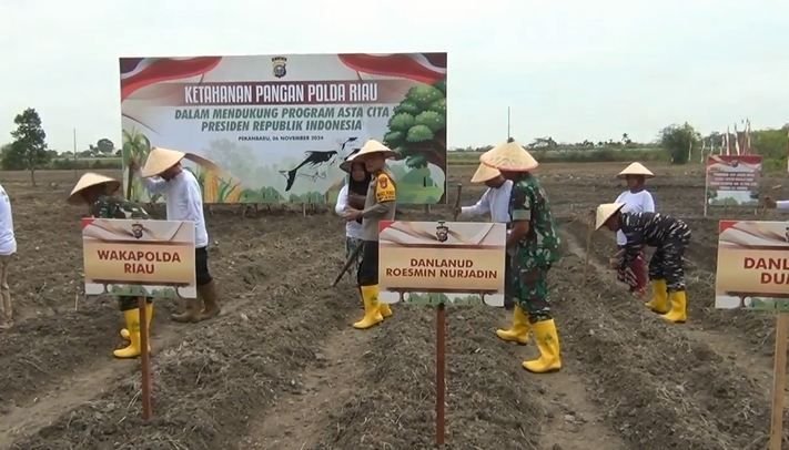 Dukung Program Asta Cita, Polda Riau Luncurkan Ketahanan Swasembada Pangan