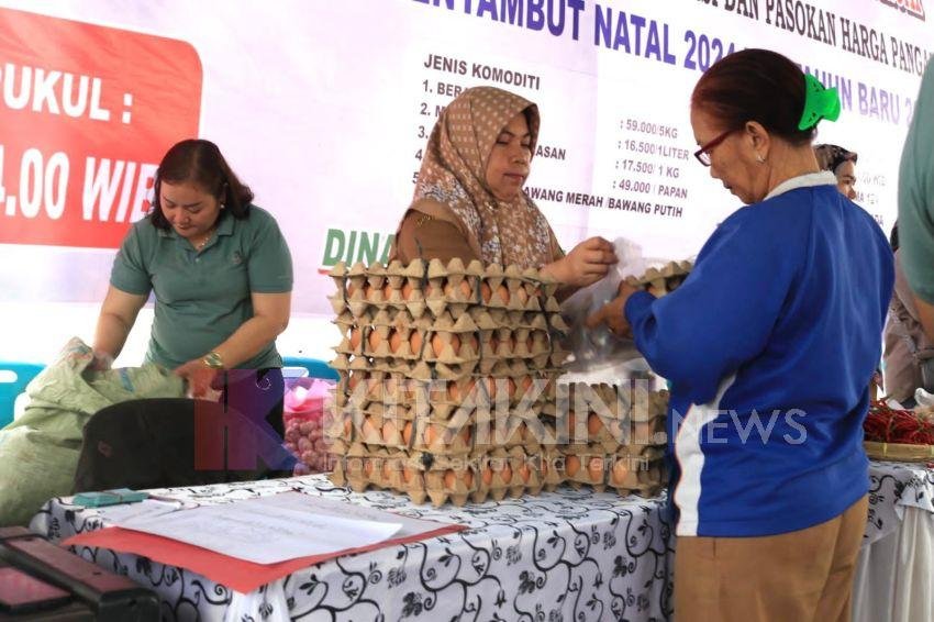 Gerakan Pangan Murah Pemko Binjai Diserbu Warga