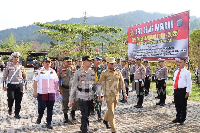 Polres Tapteng Gelar Operasi Keselamatan Toba 2025