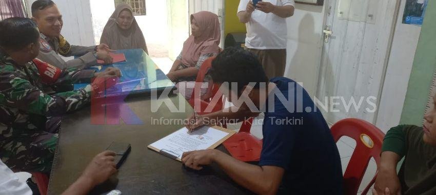 Bhabinkamtibmas Bersama Babinsa Batunadua Damaikan Kasus Pencuri Tabung Gas