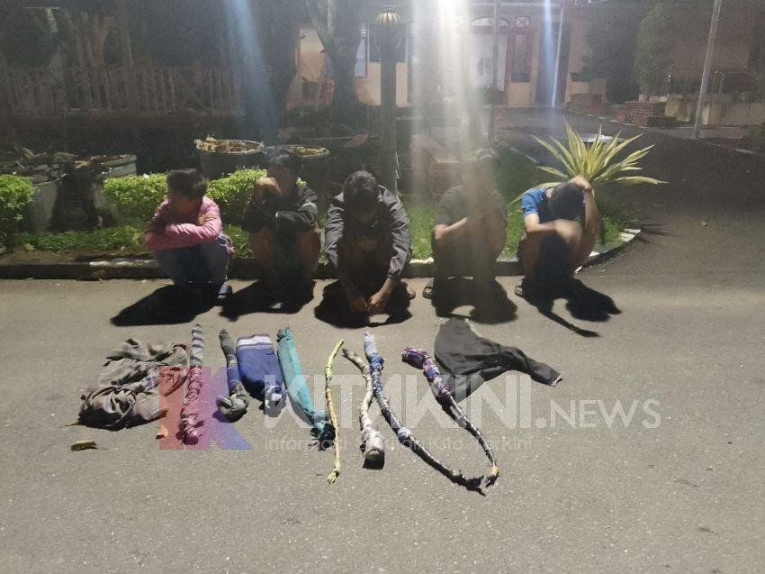 Anggota Gemot Berusia Belasan Tahun Bawa Sajam Terjaring Patroli