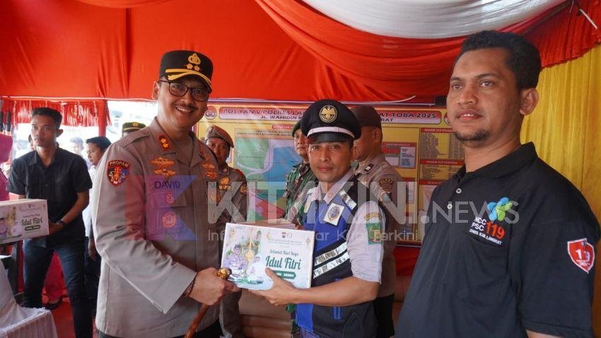 Kapolres dan Ketua Bhayangkari Cabang Langkat Cek Pos Yan
