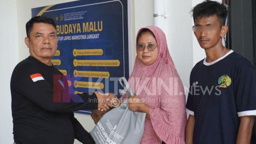 Lapas Narkotika Langkat Salurkan Paket Sembako Kpada Keluarga Warga Binaan