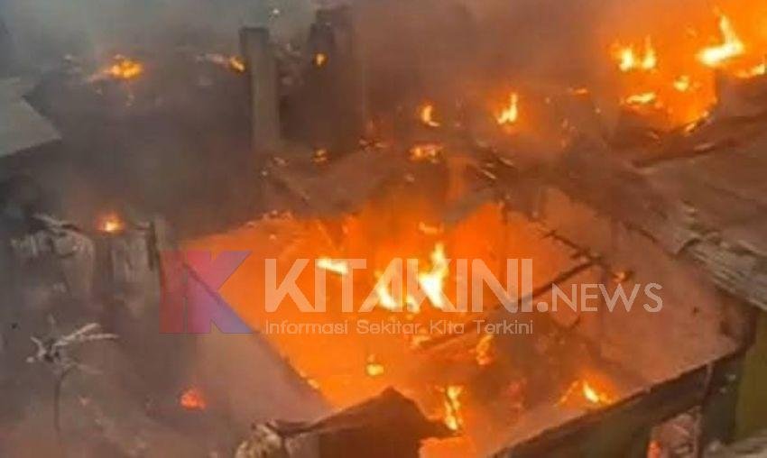 Belasan Rumah di Pangkalanbrandan Langkat Ludes Terbakar