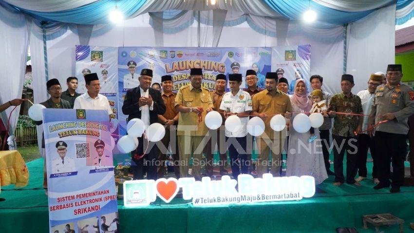 Bupati Langkat Syah Afandin Launching Desa Digital Teluk Bakung