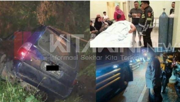 Minibus Pengangkut 12 Penumpang Kecelakaan Tunggal di Padangsidimpuan, Satu Tewas
