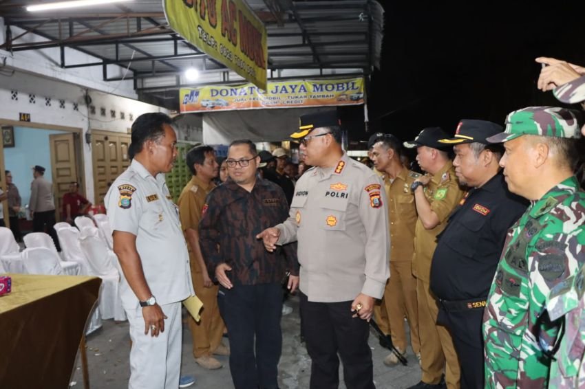 Peserta Apel Bersama 3 Pilar Satgas Anti Tawuran dan Begal di Medan Amplas Membludak
