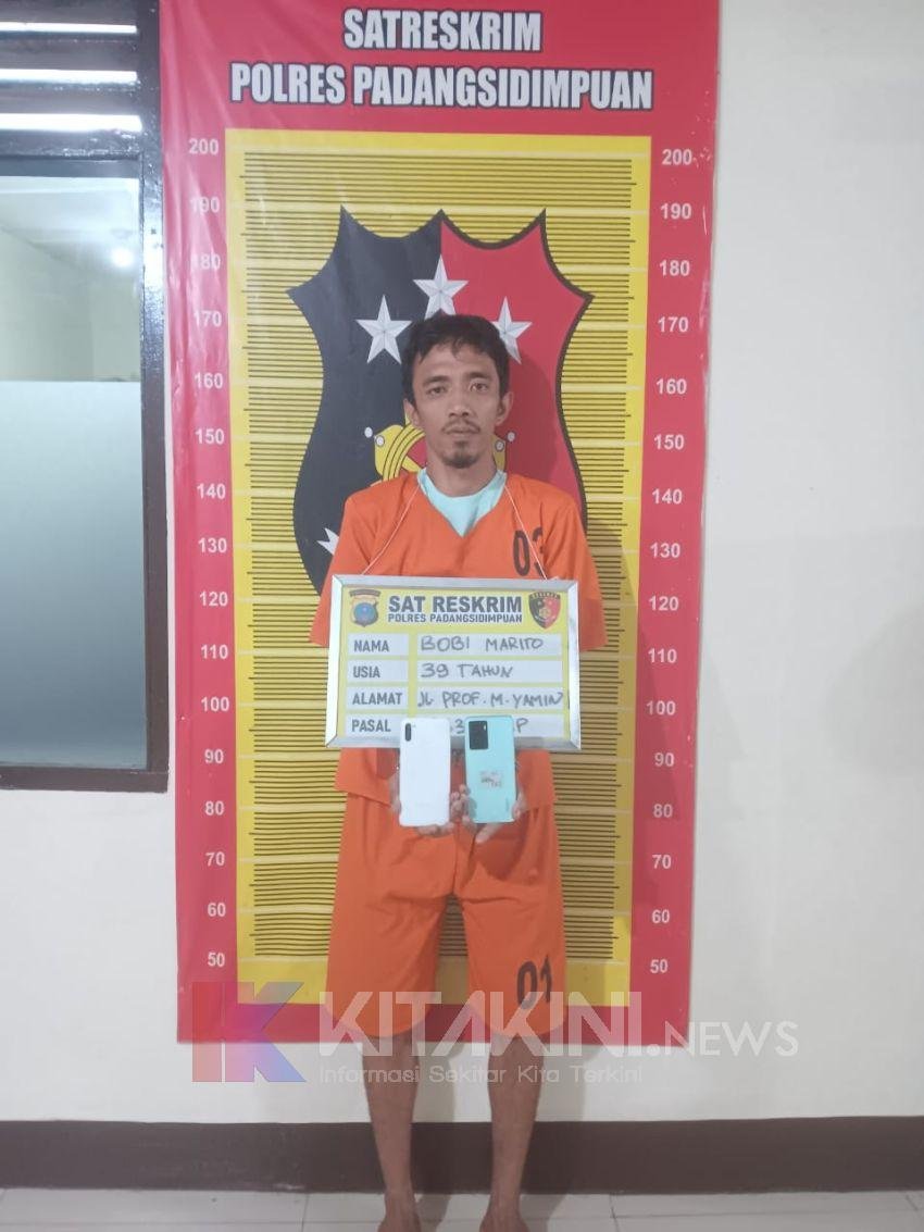 Pelaku Pencuri Handphone Ditangkap Polres Padangsidimpuan