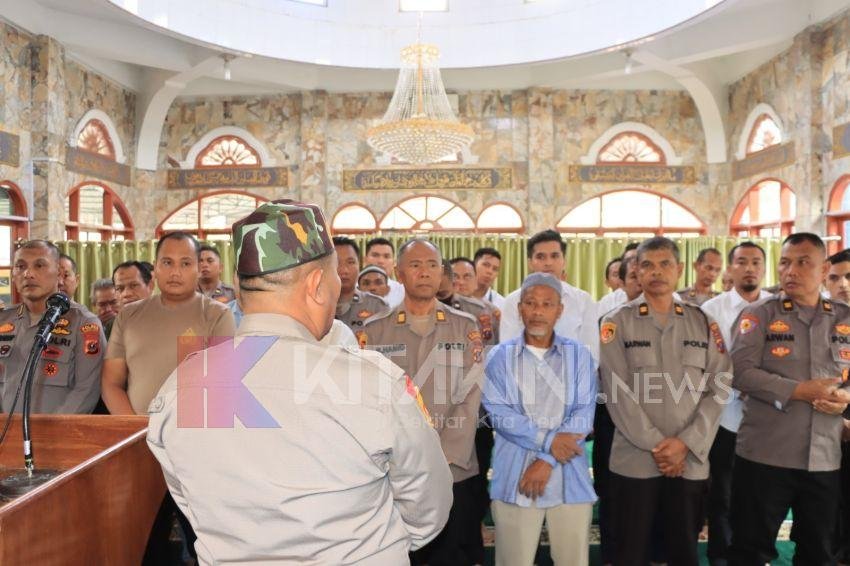 Anggota Polri Lampung Gugur Dalam Bertugas, Polres Siantar Gelar Sholat Ghoib