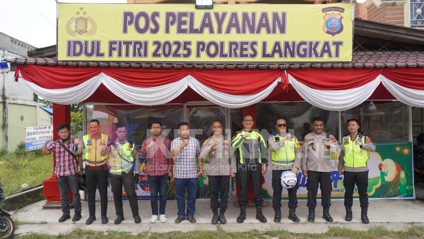 Pengamanan Mudik Idul Fitri, Polres Langkat Siapkan 2 Pos Pam dan 6 Pos Yan