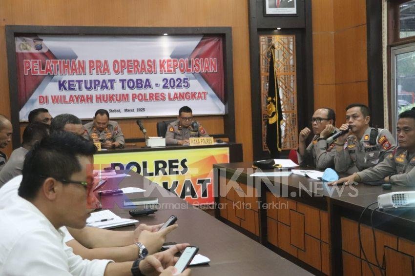 Pengamanan Mudik, Polres Langkat Gelar Latpraops Ketupat Toba 2025
