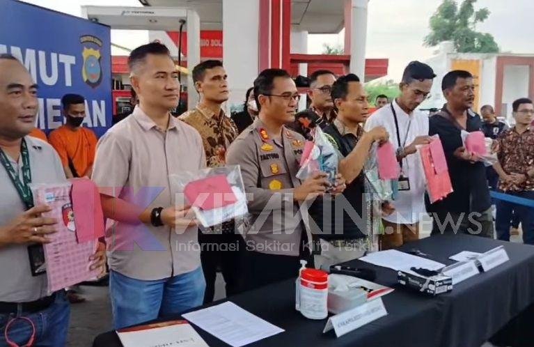 SPBU Nagalan 14.201.135 Medan Selayang Disegel Polisi Diduga Oplos Pertalite, 3 Tersangka Terancam Hukuman 6 Tahun