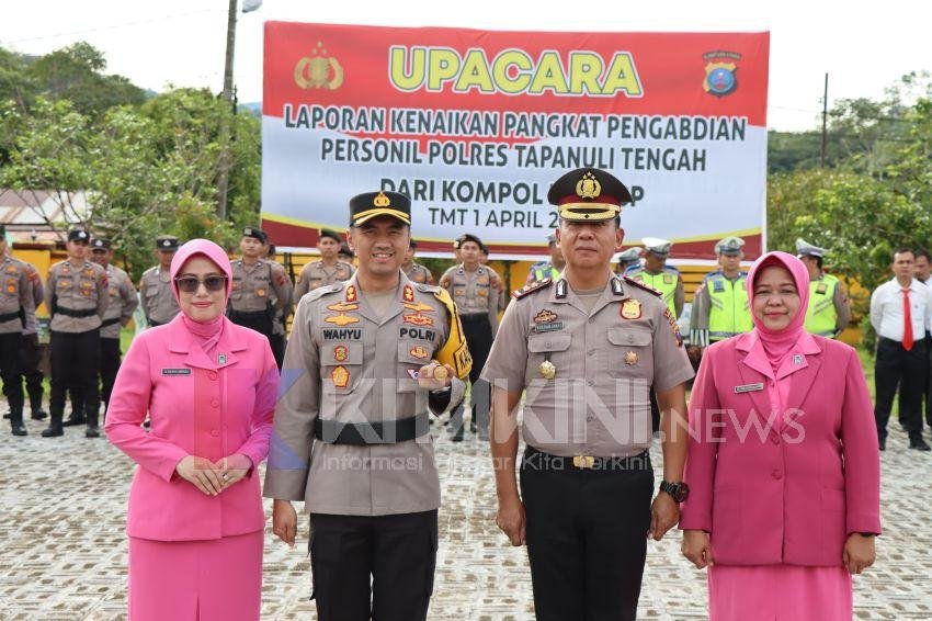 Jelang Purnabakti, Wakapolres Tapteng Terima Kenaikan Pangkat jadi AKBP