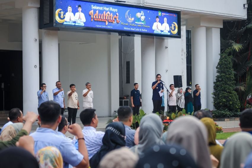 Begini Rico Waas Pimpin Apel Perdana Pasca Idulfitri
