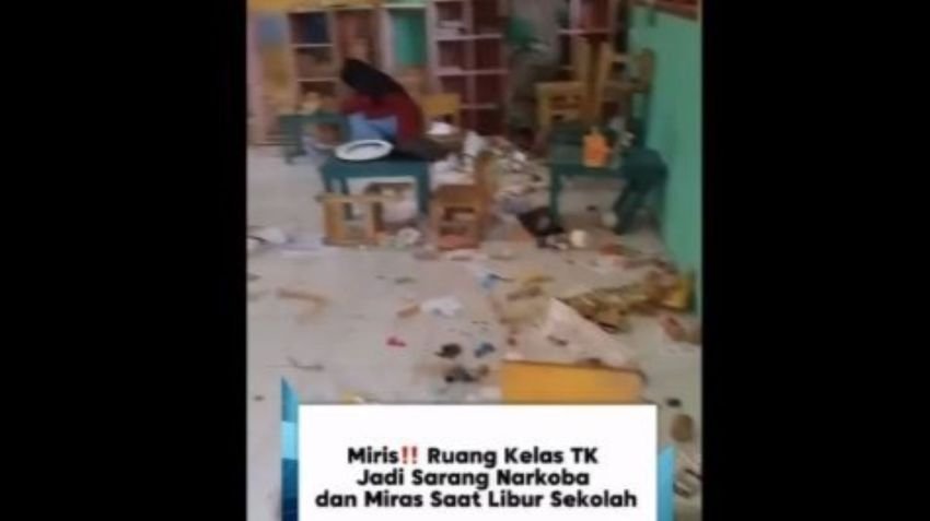 Taman Kanak-kanak Diduga jadi Tempat Pesta Narkoba di Pelalawan, Riau