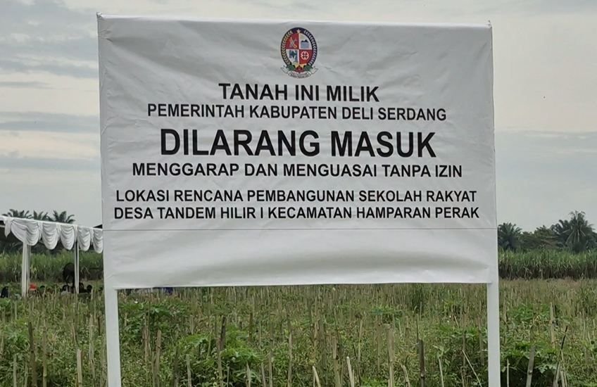 Seluas 6,8 Hektar Disiapkan Bangun Sekolah Rakyat di Deliserdang
