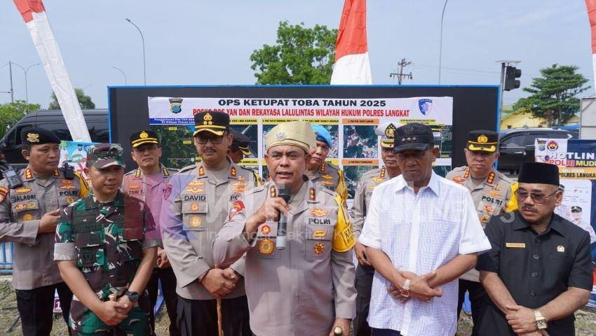 Kapolda Sumut apresiasi Operasi Ketupat Toba di Langkat