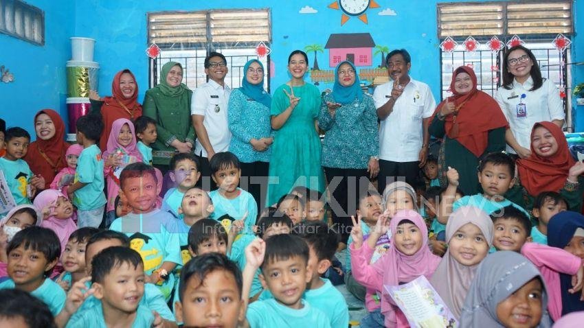 Pastikan Standar Pelayanan Minimal Terlaksana Dengan Baik, Ketua TP PKK Sumut Kunjungi Posyandu di Kota Binjai