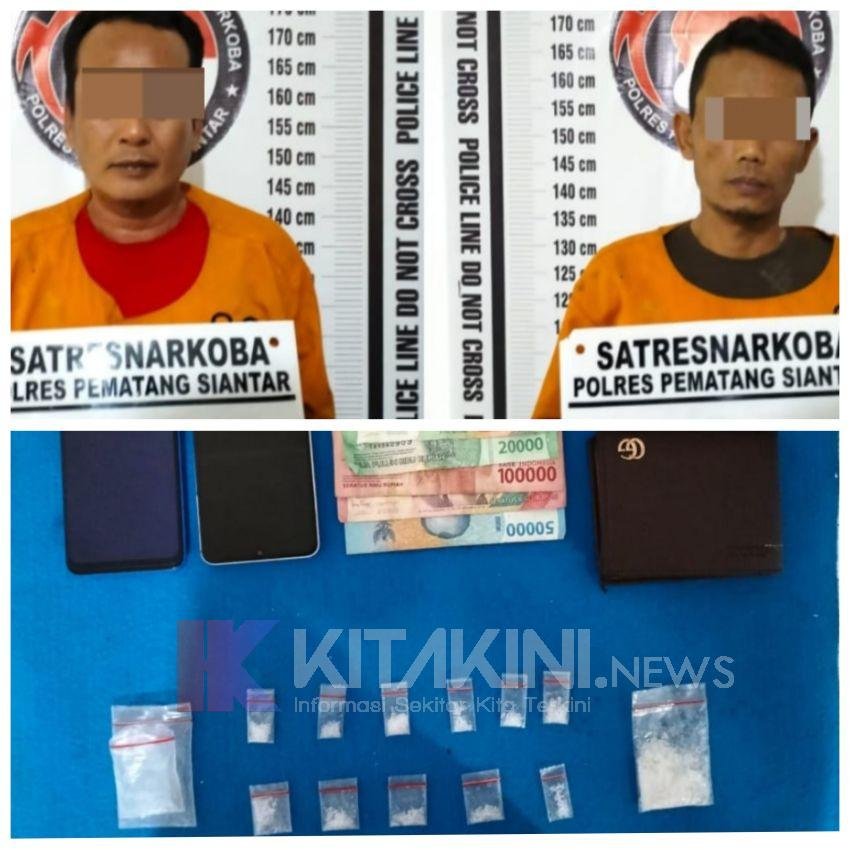 Dua Pria Penjual Sabu di Siantar Martoba Diringkus, Bandarnya Melarikan Diri