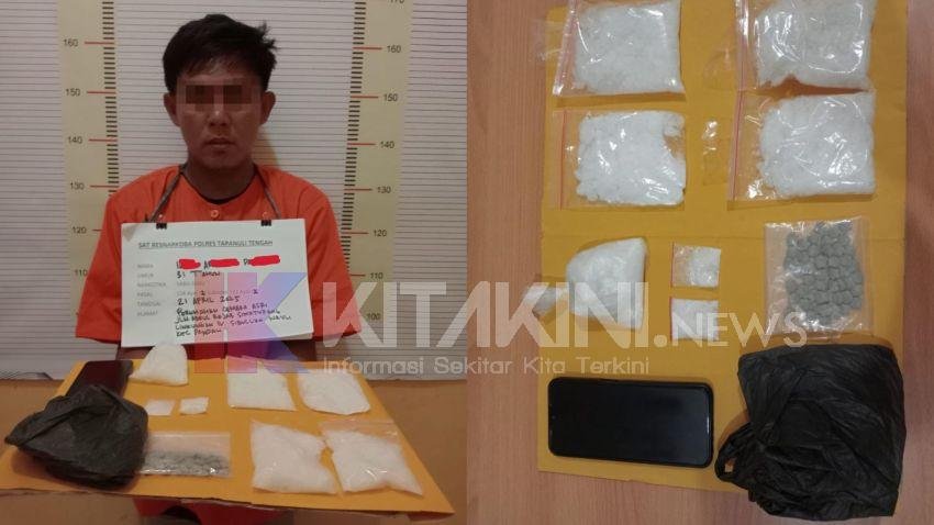 Polres Tapteng Tangkap Pengedar Sabu dan Ekstasi di Sibuluannauli