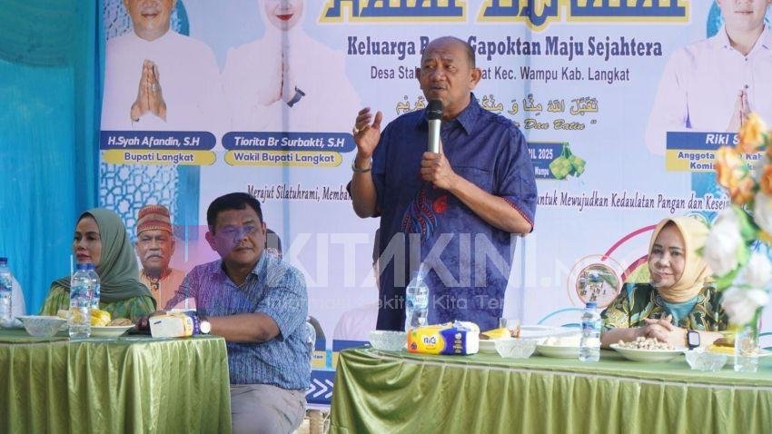 Hadiri Halal Bihalal Gapoktan, Bupati Langkat Dorong Penguatan Ketahanan Pangan