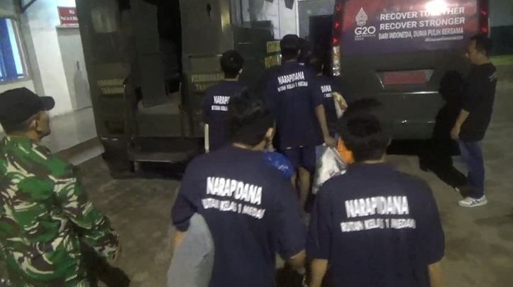 Rutan Kelas 1 Medan Mendadak Memindahkan Puluhan Narapidana Malam Hari