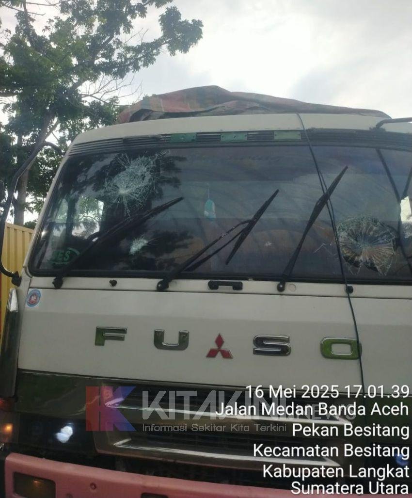Pecahkan Kaca Truk, Pria Asal Besitang Ditangkap Polres Langkat
