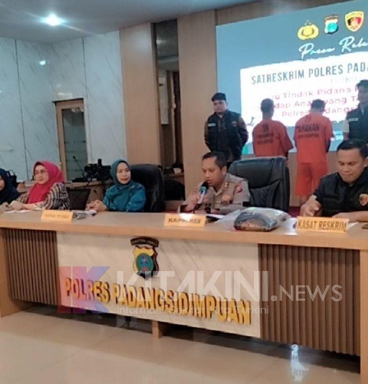 Polres Sidimpuan Tangkap Bapak dan Anak Terduga Pencabulan Anak Yatim Piatu