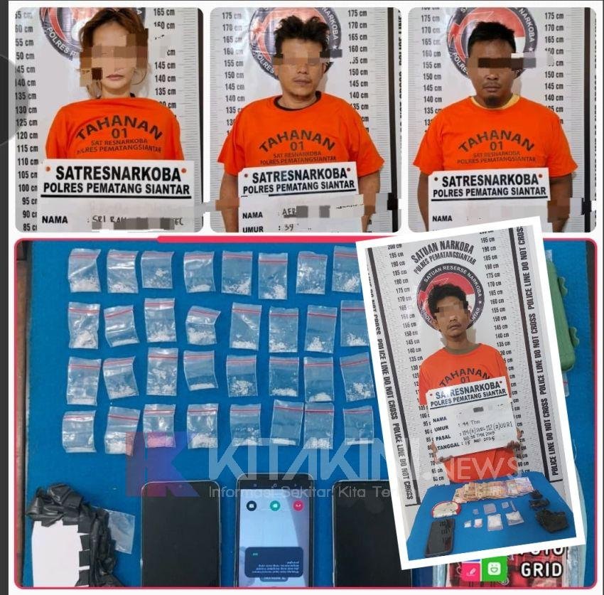 Nekat Jual Sabu, Sepasang Kekasih Ketangkap Tim Polres Siantar