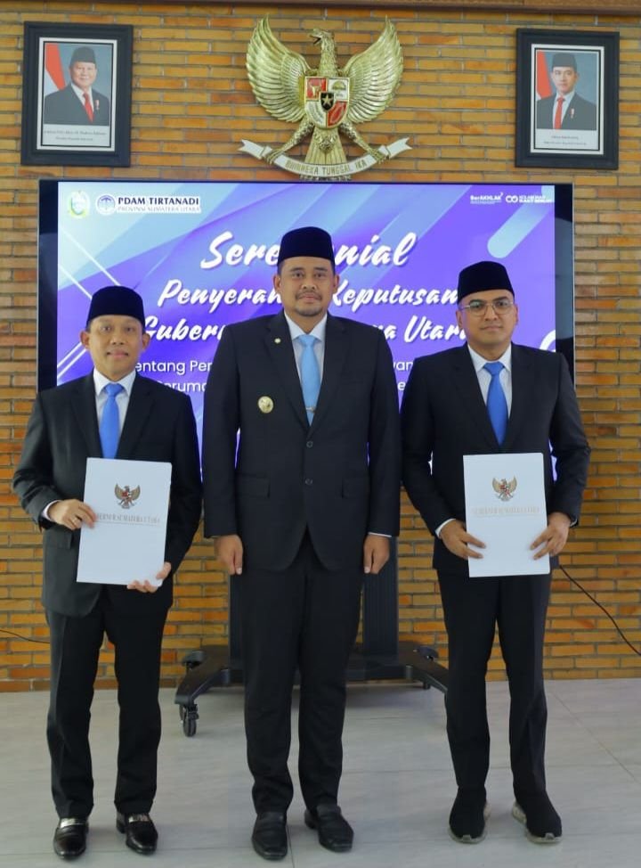 Gubernur Sumut Lantik Dewan Pengawas Perumda Tirtanadi