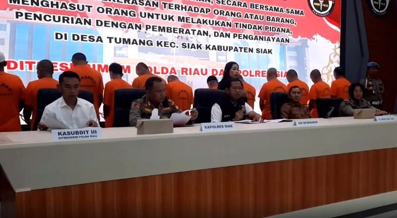 Polda Riau Tangkap 13 Pelaku Kasus Kericuhan di Siak
