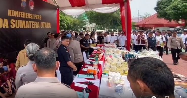 Polda Sumut Ungkap 665 Kg Narkoba Dengan 3.051 Tersangka