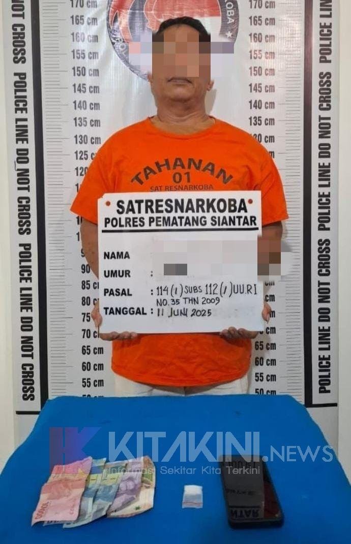 Jual Sabu Dirumah, Warga Pematang, Siantar Ditangkap Polisi