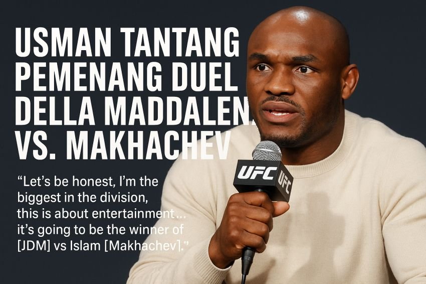 Kamaru Usman Tantang Pemenang Duel Della Maddalena vs Makhachev