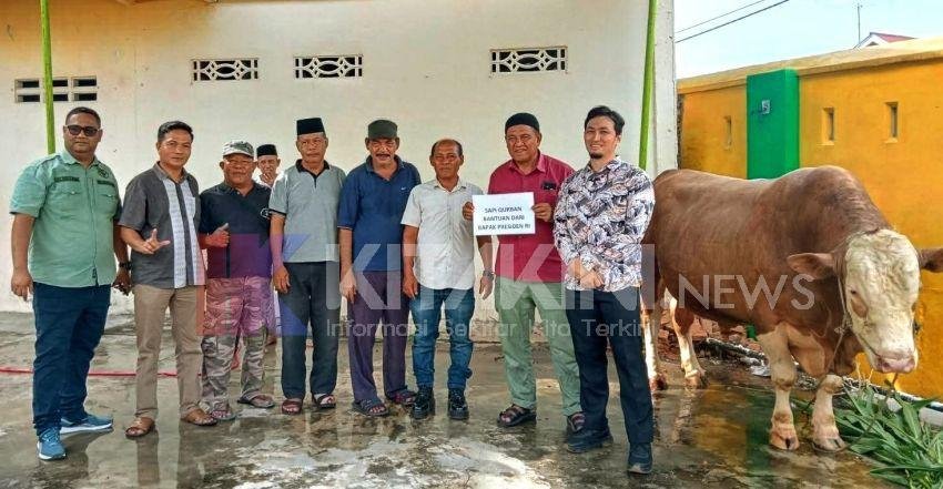 Presiden Prabowo Sumbang Satu Ekor Sapi Kurban di Babalan Langkat