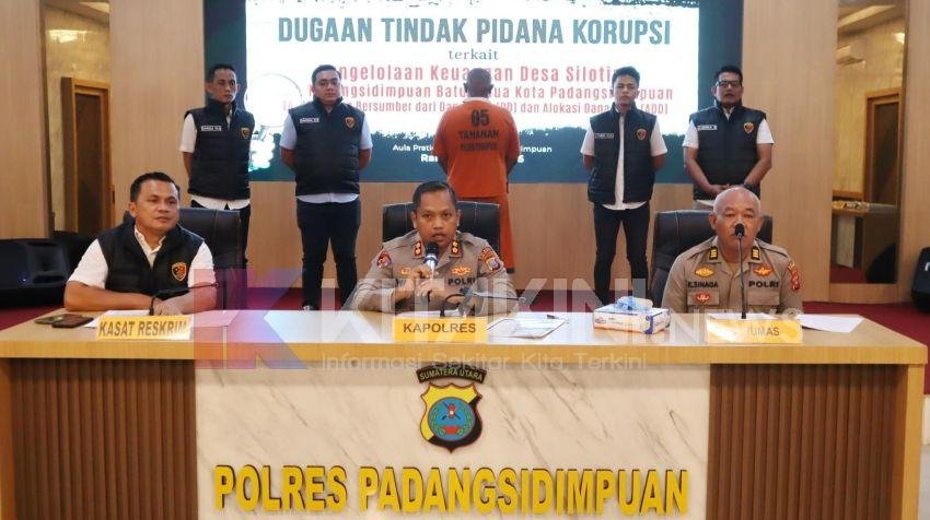 Polres Padangsidimpuan Tetapkan Mantan Kades Siloting Sebagai Tersangka Dana Desa