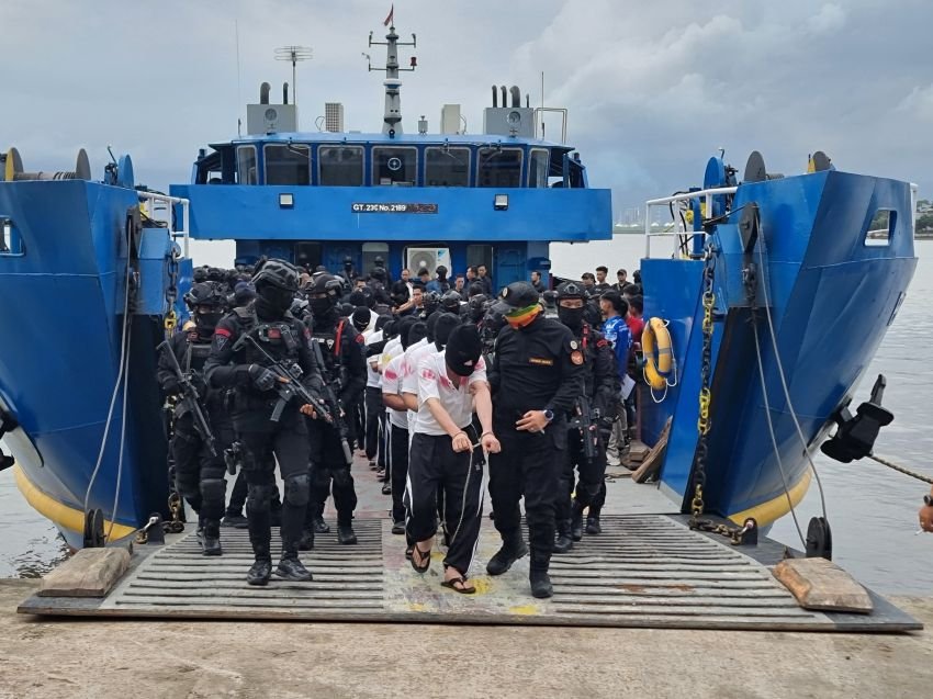 Seratus Warga Binaan Lapas Sumut Berisiko Tinggi Dipindahkan ke Lapas Nusakambangan